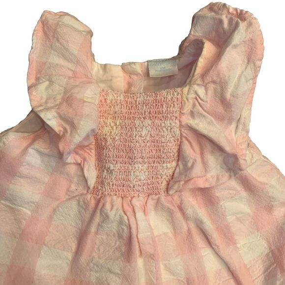 Edgehill Collection $66 Baby Infant Girl 6 Months Pink Check 2 Piece Outfit - Picture 2 of 10